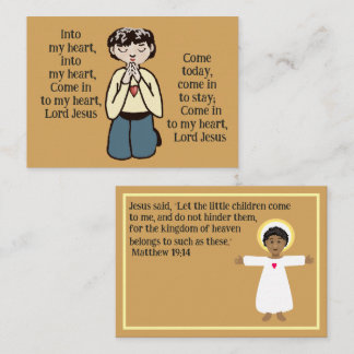 Into my heart Lord Jesus Business Card