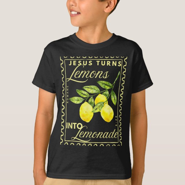Into Shirt Retro Jesus Turns Lemons Lemonade (Front)