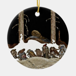 Into the Christmas Night - Ceramic Tree Decoration