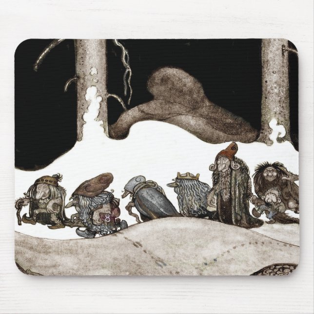 Into the Christmas Night Tomte-Nisse Mouse Pad (Front)