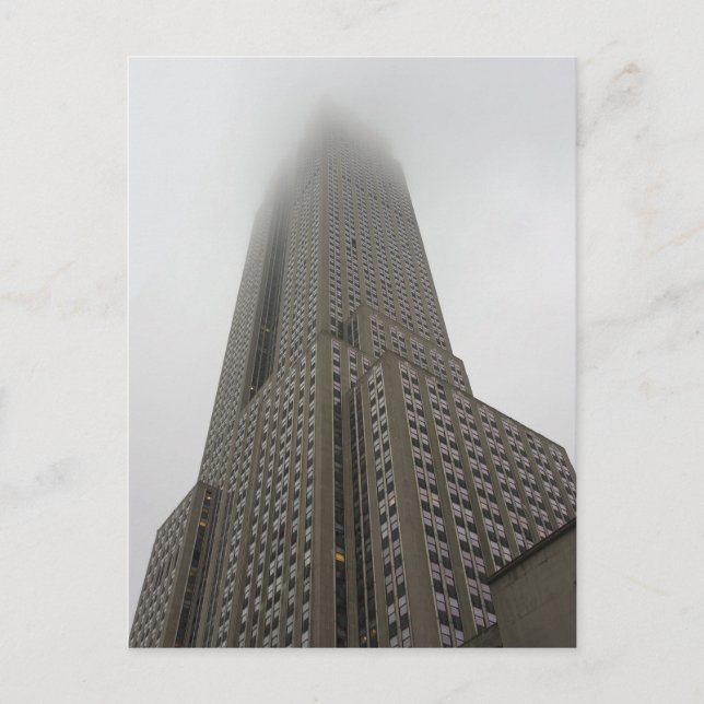 Into the Clouds - Empire State Building - New York Postcard (Front)
