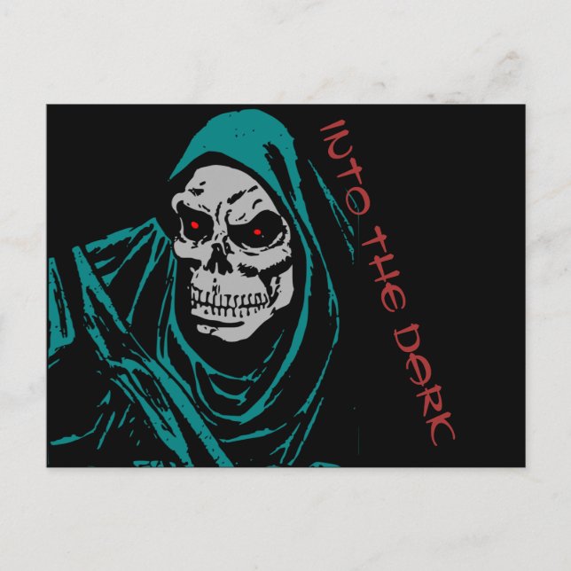 Into The Dark Skelethon Posrcard Postcard (Front)