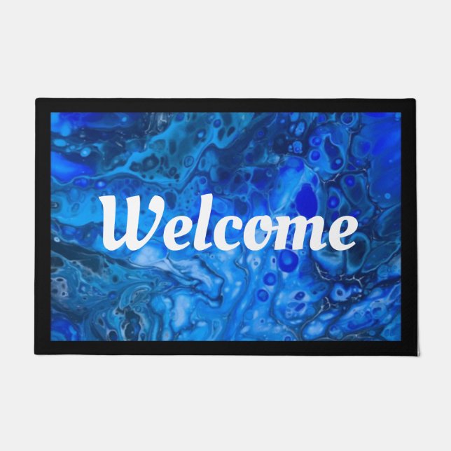 “Into the deep blue” Doormat (Front)