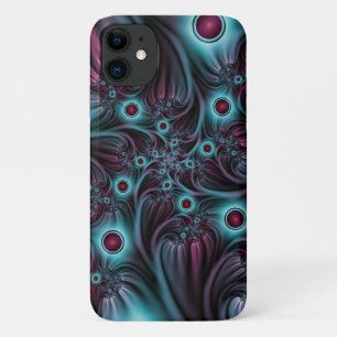 Into the Depth Blue Pink Abstract Fractal Art Case-Mate iPhone Case