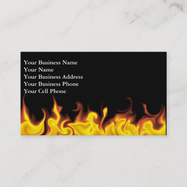 Into the Fire Business Card (Front)