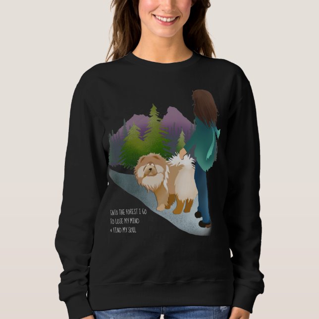 INTO THE FOREST I GO -  Chow shirts - black (Front)