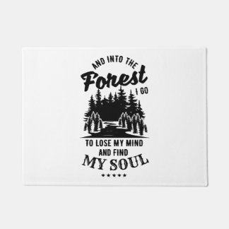 Into the Forest I Go Doormat