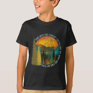 Into The Forest I Go Hiking Shirt Nature Lover Cam