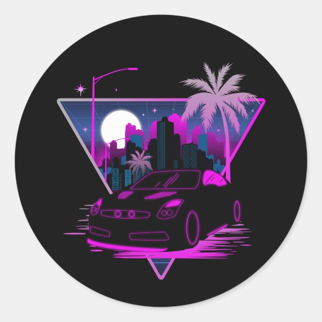 Into The Future  Classic Round Sticker (Front)
