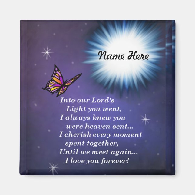 Into The Light Butterfly Magnet (Front)