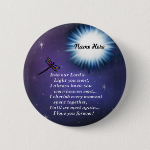 Into The Light Dragonfly 6 Cm Round Badge