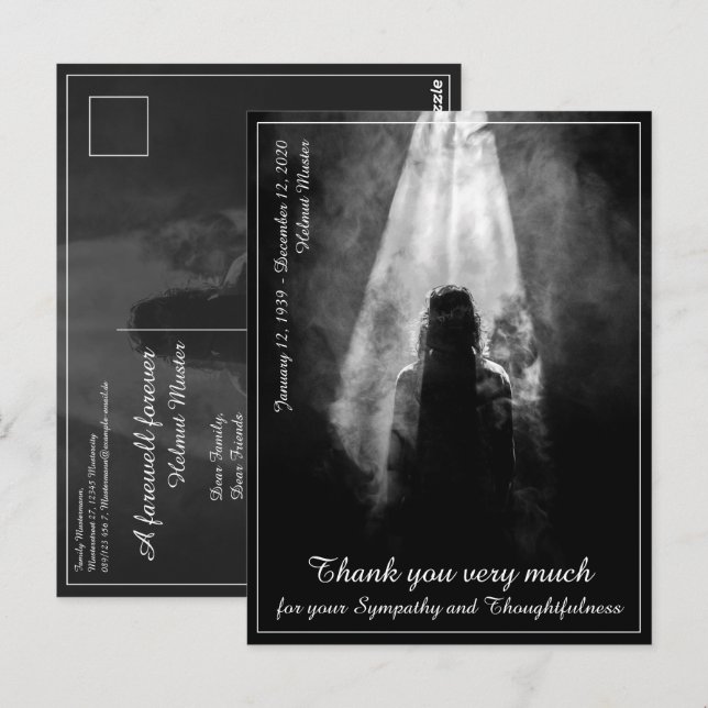 Into the Light - Goodbye My Dear Thank You Card (Front/Back)