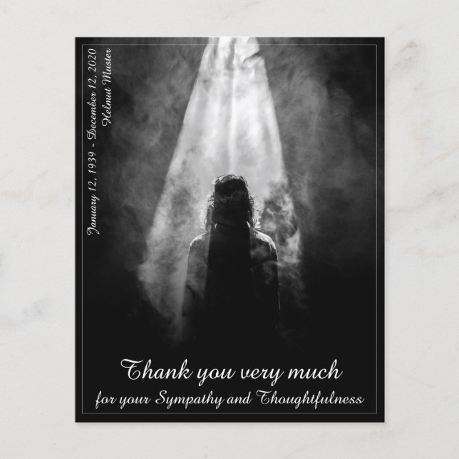Into the Light - Goodbye My Dear Thank You Card (Front)