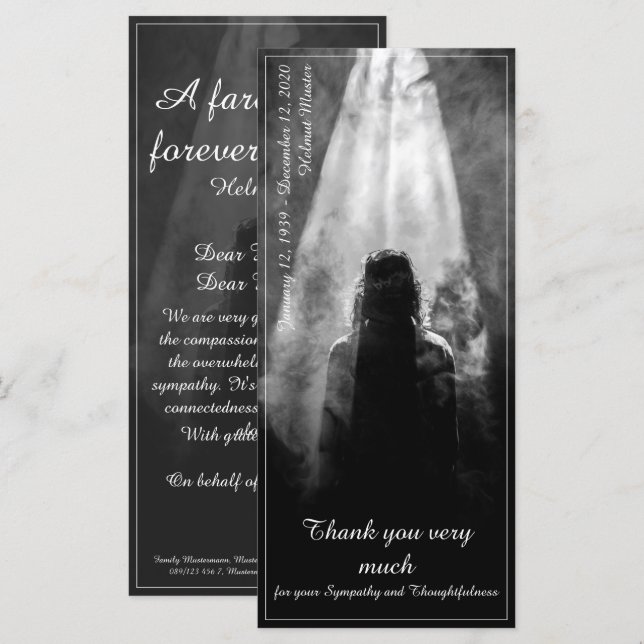 Into the Light - Goodbye My Dear Thank You Card (Front/Back)