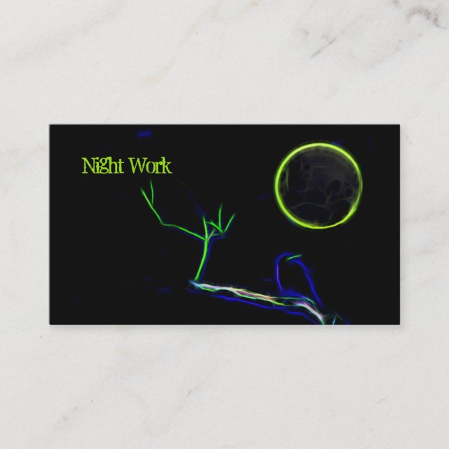 Into The Night Business Card (Front)