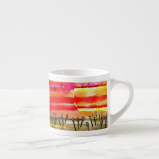 ...into the sun...art by Jutta Gabriel... Espresso Cup