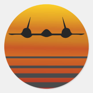 Into the Sunset - The Blackbird Classic Round Sticker