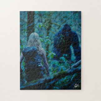 Into the Unknown: Bigfoot Encounter Jigsaw Puzzle