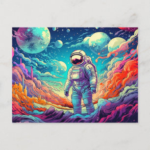 Into The Unknown Illustration Postcard