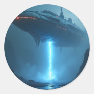 Into The Void – Deep Space Abstract Classic Round  Sticker