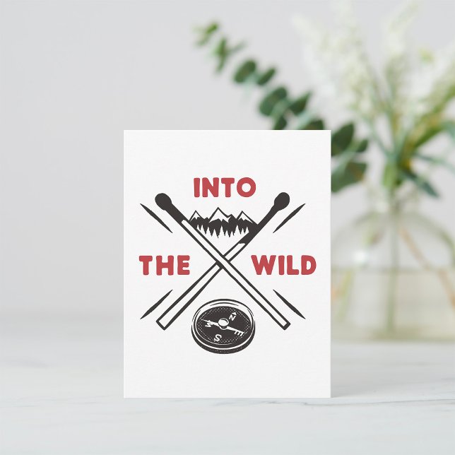 Into the Wild Adventure Wilderness Survival Holiday Card (Creator Uploaded)