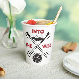 Into the Wild Adventure Wilderness Survival Paper Cups
