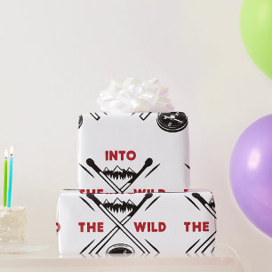 Into the Wild Adventure Wilderness Survival Wrapping Paper