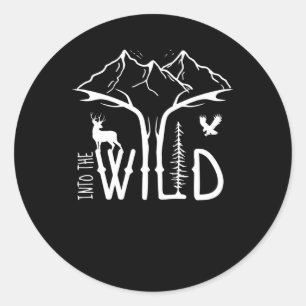 into the Wild Classic Round Sticker