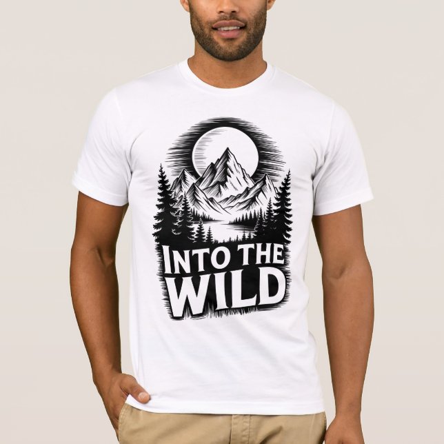 Into the Wild Logo Design T-Shirt (Front)