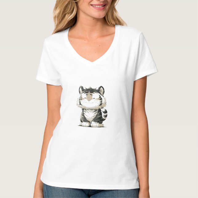 Into the Wild: Tiger Adventure Design T-Shirt (Front)