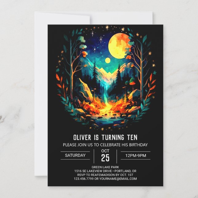 Into the Woods Birthday Invitation (Front)