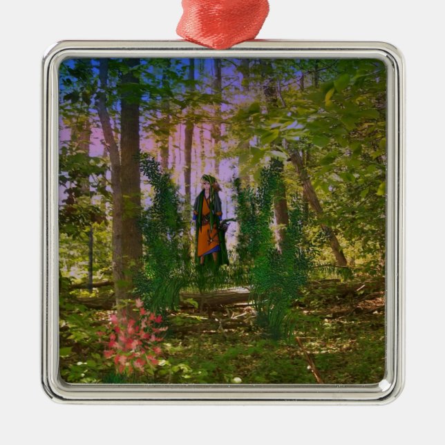 Into the woods metal tree decoration (Front)