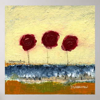 Intoxicating floral landscape by Dan Robertson Poster