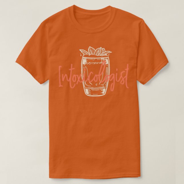 Intoxicologist Barkeeper Barmaid Barman Bartender T-Shirt (Design Front)