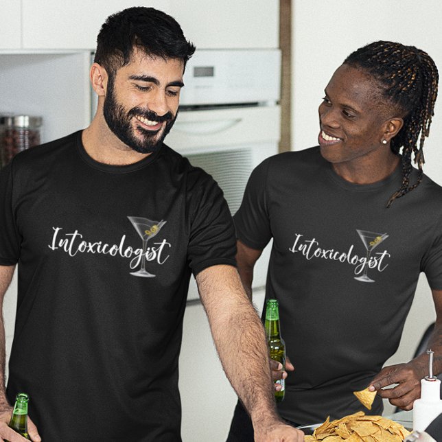 Intoxicologist Martini Glass Cocktail T-Shirt (Creator Uploaded)
