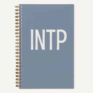 INTP Personalised Blue Journal Notebook