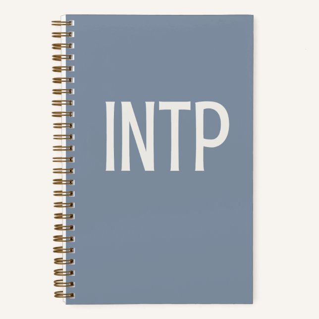 INTP Personalised Blue Journal Notebook (Front)