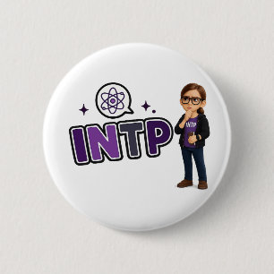 INTP — The Investigative Mind 6 Cm Round Badge