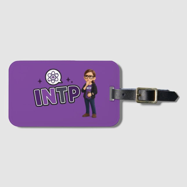 INTP — The Investigative Mind Luggage Tag (Front Horizontal)