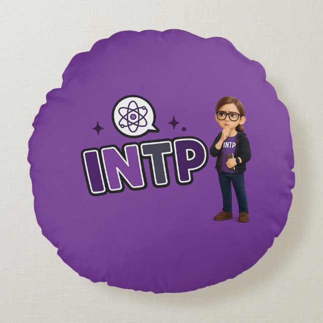 INTP — The Investigative Mind Round Cushion (Front)