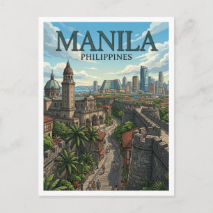 Intramuros Manila Philippines Postcard