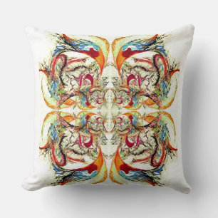 Intricate abstract pattern two sides cushion