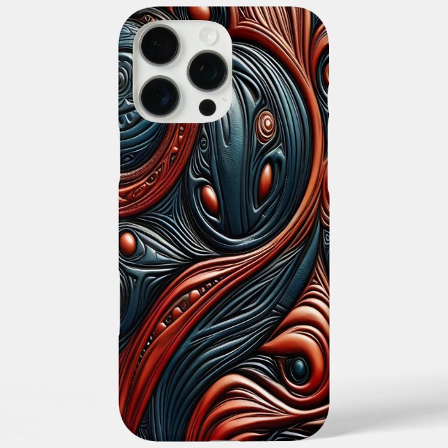 Intricate Alien Design in Vibrant Cosmic Colours Case-Mate iPhone Case (Back)