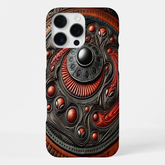 Intricate Alien Symbols Uncovered iPhone Case (Back)