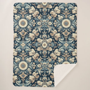 Intricate and Elaborated Design Sherpa Blanket