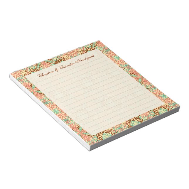 Intricate Arabesque, notepad (Angled)