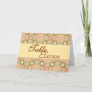 Intricate Arabesque, table setting Thank You Card