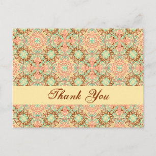 Intricate Arabesque, thank you Postcard