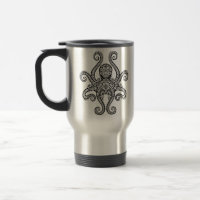 Intricate Black Octopus