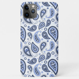 Intricate Blue Floral Paisley Print Design Case-Mate iPhone Case
